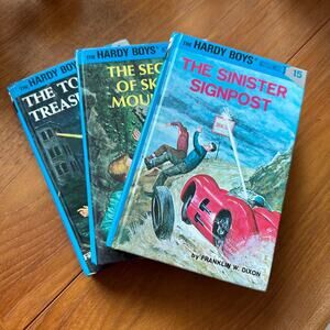 Hardy Boys Mystery Books volumes 1,15,27 set of 3 Hardback